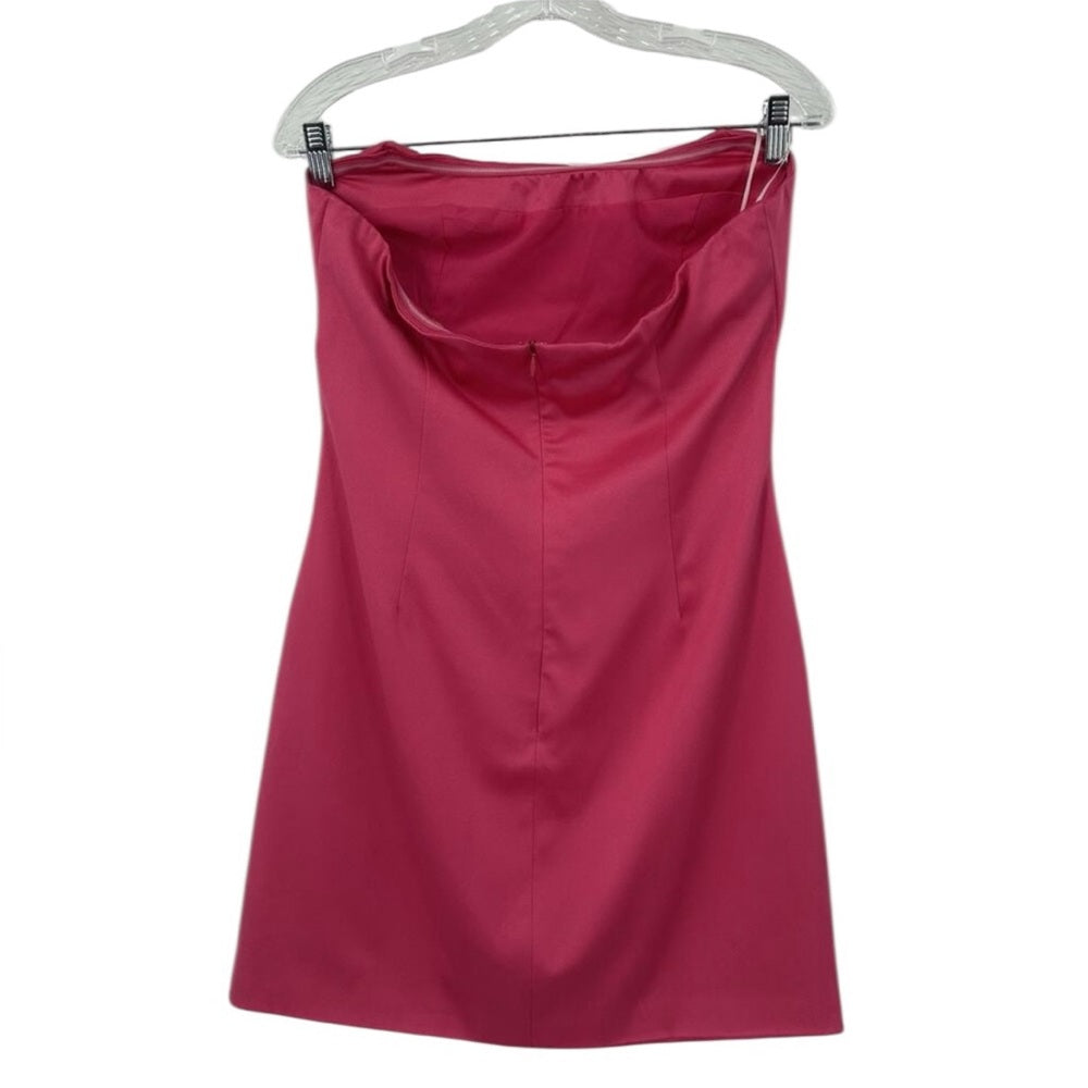 ELLIATT Emani Mini Dress Barbie Pink Women's Medium Strapless Prom Evening