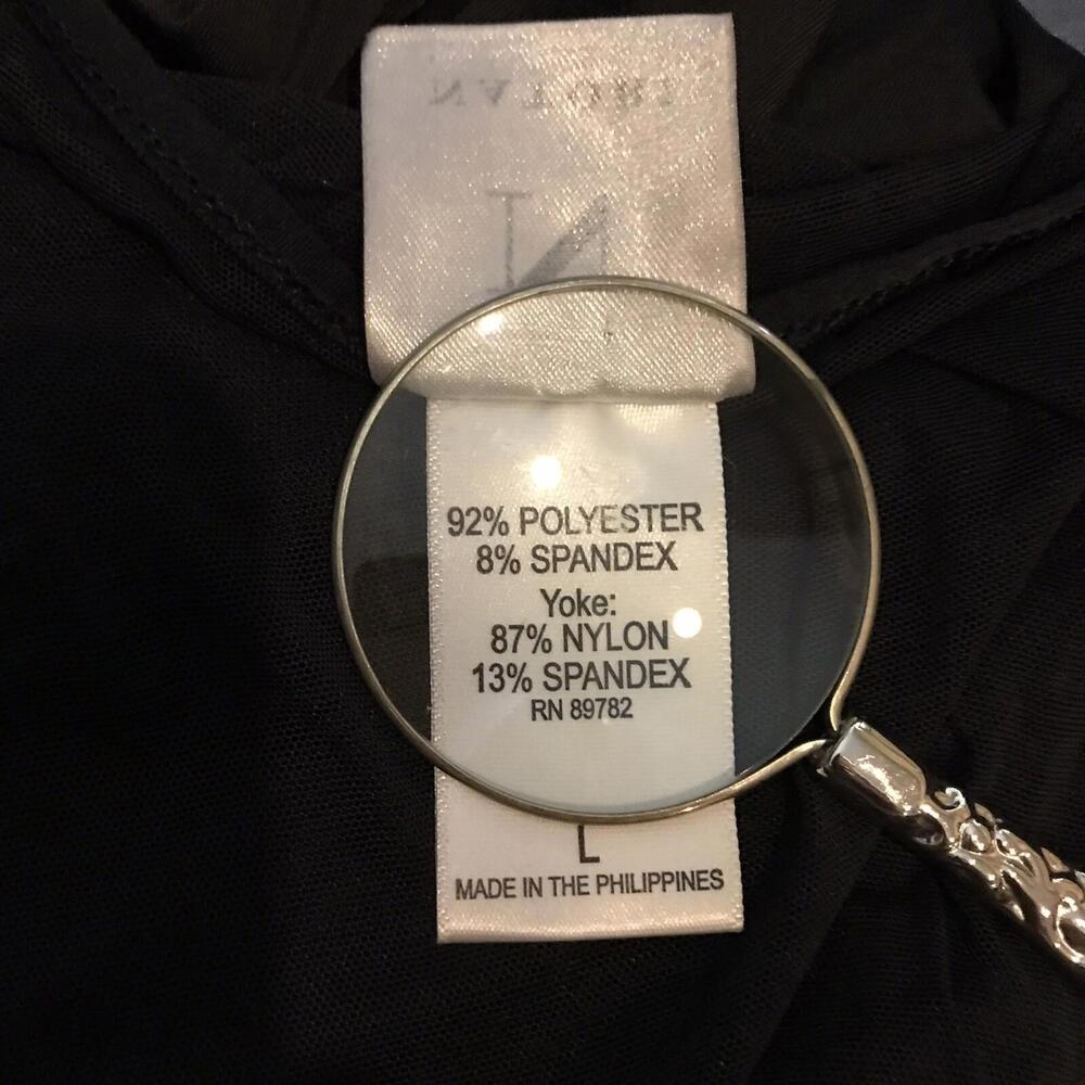 Natori Elegant Black Maxi Dress with Sheer Accents