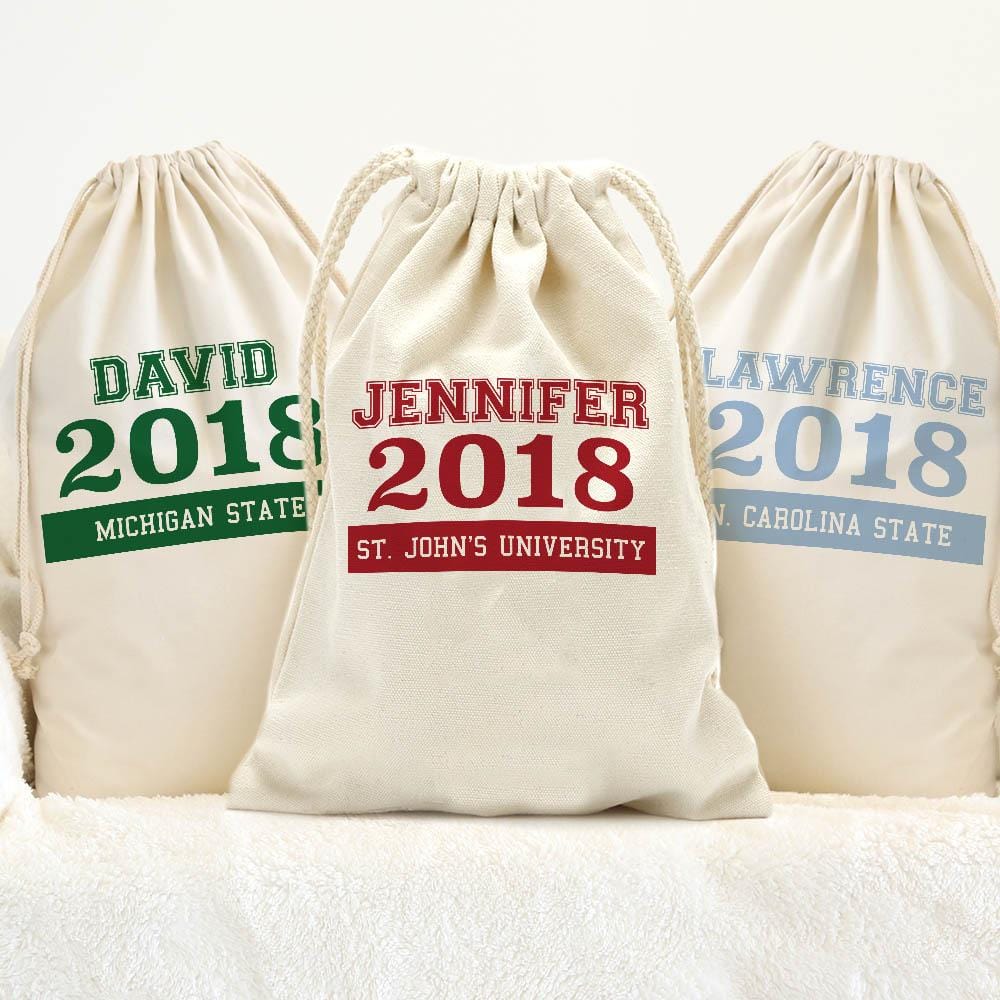 College Custom Large Laundry Drawstring Sack