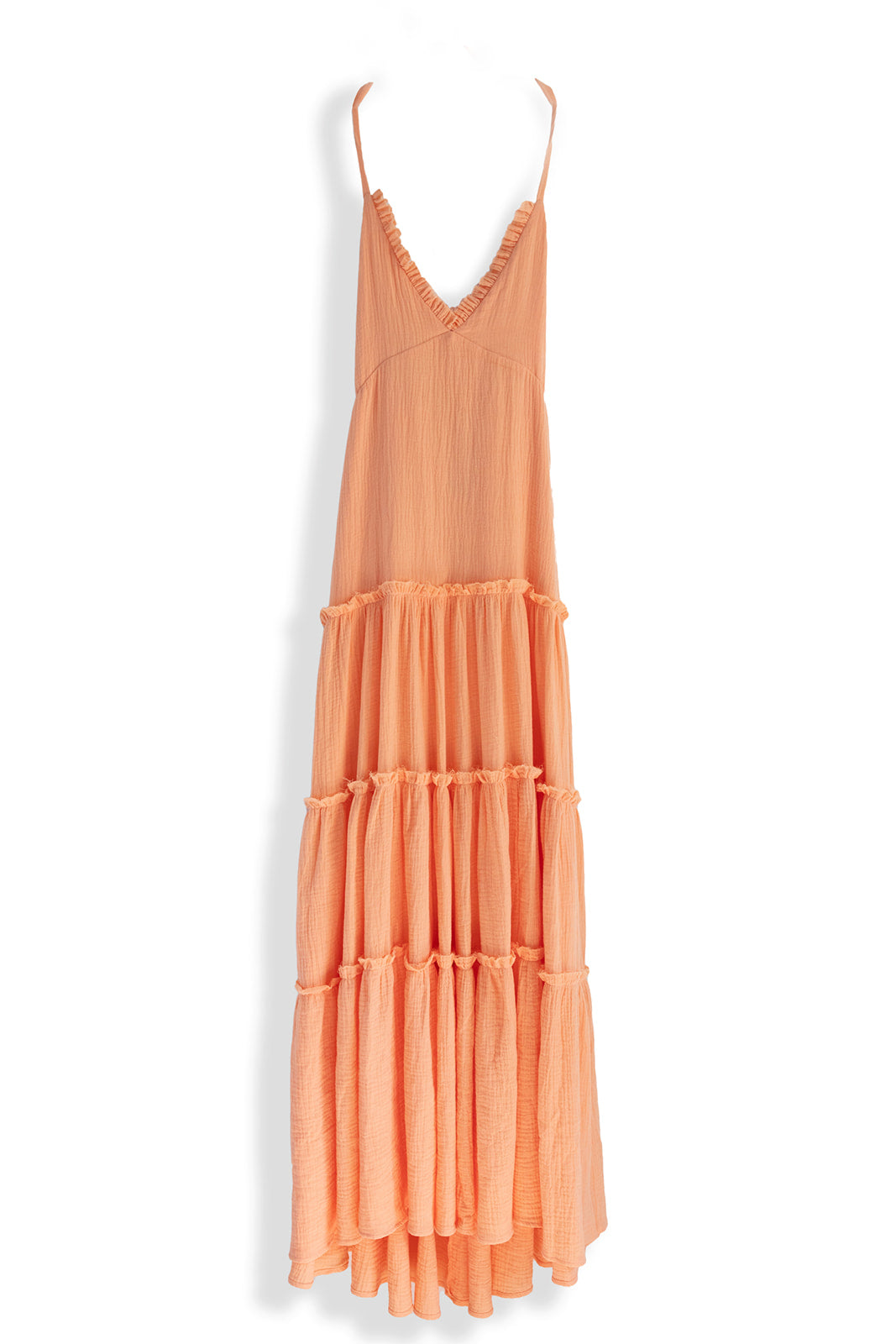 Peach Ruffle Dress