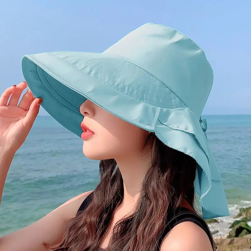 Summer Sun Hat for Women with Neck Protection